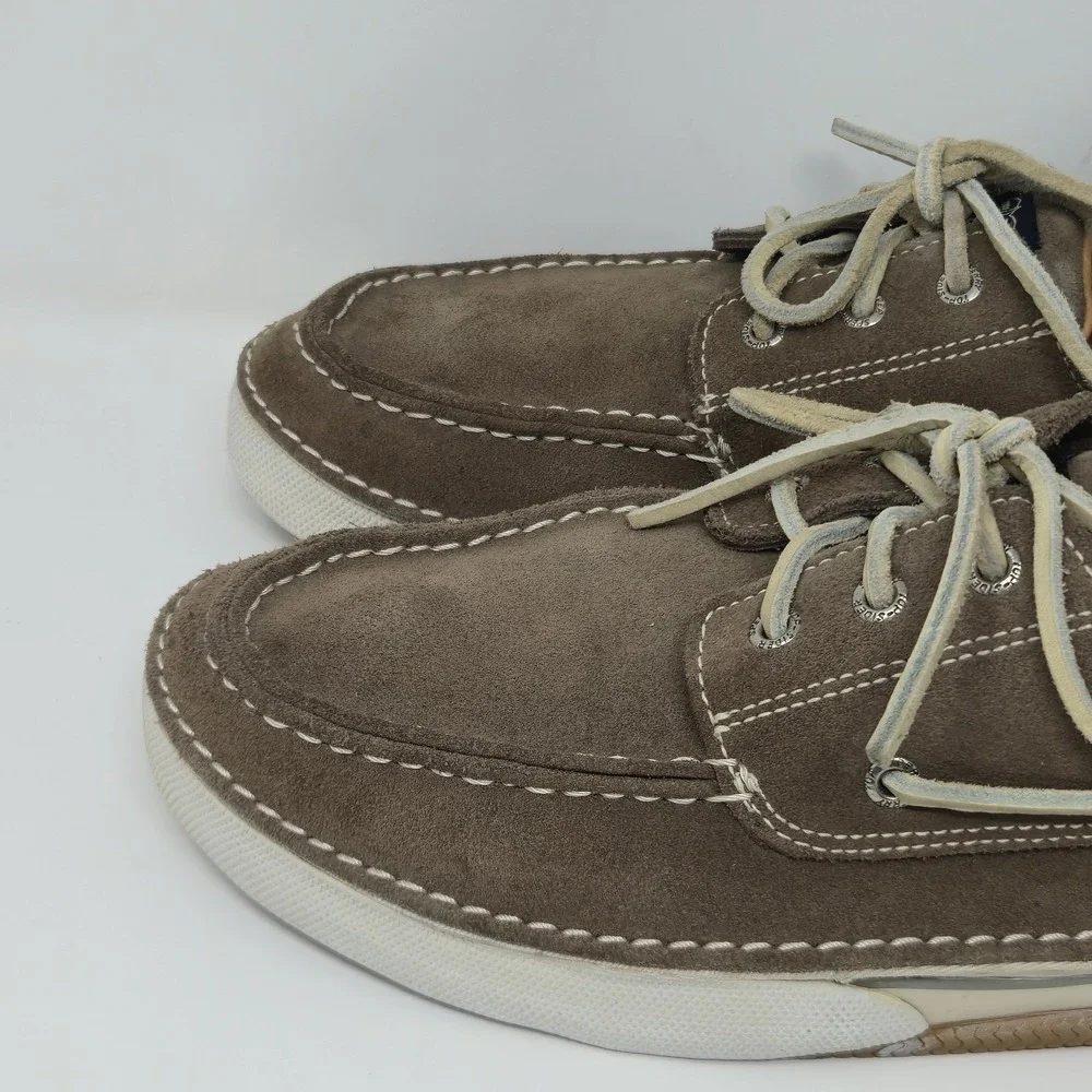 Men's Sperry Top-Sider Brown Suede Boat Shoes O784157 Sz 12M Replaced Insoles
